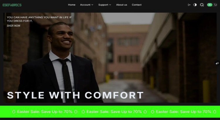 You'll get a professionally designed shopping website